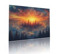 Coucher Soleil Puzzle Adulte 2000 pièces Educa Puzzles Classiques Impossible Paysage Je m'emmerdais Qualité Supérieure Mystery Challenge, Toy avec Inclure Colle,pour Adultes et Enfants 70x99cm t-527