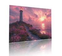 Coucher Soleil Puzzle Adulte 2000 pièces Educa Puzzles Classiques Impossible Phare Je m'emmerdais Qualité Supérieure Mystery Challenge, Toy avec Inclure Colle, pour Adultes et Enfants 70x99cm t-513