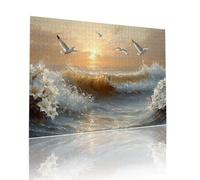 Coucher Soleil Puzzle Adulte 5000 pièces Educa Puzzles Classiques Impossible Flots Je m'emmerdais Qualité Supérieure Mystery Challenge, Toy avec Inclure Colle,pour Adultes et Enfants 105x156cm t-565