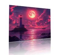 Coucher Soleil Puzzle Adulte 5000 pièces Educa Puzzles Classiques Impossible Phare Je m'emmerdais Qualité Supérieure Mystery Challenge, Toy avec Inclure Colle,pour Adultes et Enfants 105x156cm t-515