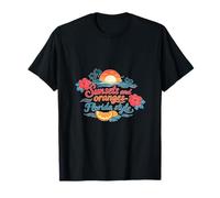 Couchers de Soleil et Oranges Florida Style Tropical Pride T-Shirt