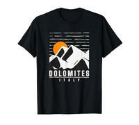 Couchers de Soleil Graphiques Dolomites Italie T-Shirt Graphique avec Valeur