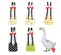 Couches à poulet pour poules et canards d'animaux domestiques - Couches imperméables réutilisables lavables avec nœud papillon pour volaille, vêtements d'oie et fournitures de canard pour animaux