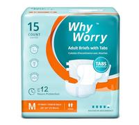 Couches Adultes pour Incontinence Grave, Changes Complets pour Homme et Femme, Culotte Absorbante Jetables pour Fuite Urinaire, Contrôle des Odeurs, Unisexe, Taille M, 60 Unités (4 Lot de 15)