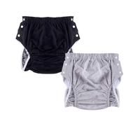Couches adultes réutilisables 2 pièces for femmes,style coton/polyester | Couches lavables en tissu imperméables for incontinence,pantalons réglables,sous-vêtements anti-fuite(Cotton 2,XX-Large)