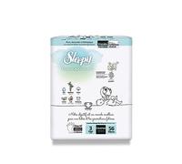 Couches Bébé Taille 3: 4-9 KG Sleepy Bio Natural Couches - Certifiées Oeko Tex et hypoallergéniques T3 Le paquet de 56 couches