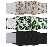 Couches de Chien Mâles, Lavable - Ajuste La Taille - Prévenir Le Harcèlement, Le Choix du Chien Mâle Gentleman (M)