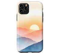 Couches de Montagnes Douces, Lever du Soleil, Horizon, Paysage Brumeux Coque pour iPhone 11 Pro