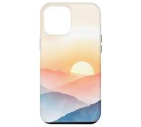 Couches de Montagnes Douces, Lever du Soleil, Horizon, Paysage Brumeux Coque pour iPhone 12 Pro Max