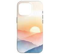 Couches de Montagnes Douces, Lever du Soleil, Horizon, Paysage Brumeux Coque pour iPhone 16 Pro