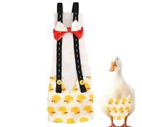 Couches de poulet,Couches de poulet,Couches de canard | Couches de volaille domestique | Couches de canard réutilisables avec nœud papillon, couches lavables en tissu imprimé pour volaille