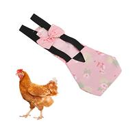 Couches de poulet pour poules, couches de poule de bantam pour animaux de compagnie fournitures pour canards pour vêtements d'oie de canard réutilisables lavables imperméables avec nœud papillon en