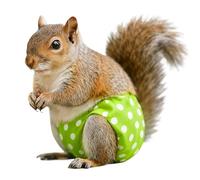 Couches d'écureuil - 5,4 cm - Très absorbante, douce et anti-fuite - Couches réutilisables - Anti-fuite - Pour petits animaux, gerbilles, souris, dègues, hamsters, chinchillas