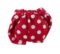 Couches douces et absorbantes pour écureuil avec fermeture flexible - Pantalon d'apprentissage de la propreté pour animal domestique - Anti-fuites et réutilisables - S - Pois blancs rouges