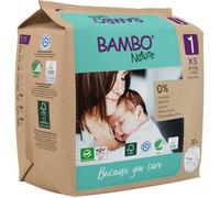 Couches éco-conçues Bambo Nature T1 2-4 kg - Carton de 132 unités