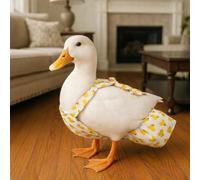 Couches en forme de canard - Culotte réglable réutilisable pour canards d'animaux de compagnie, utilisation en intérieur, convient aux canards d'appel et de petites races (pois bleus, L-Slide réglable