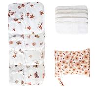 Couches en tissu réutilisables et réglables - Couches en tissu pour bébé - 4 couches absorbantes et respirantes - Survêtement imperméable avec 4 inserts et 1 sac étanche pour et filles
