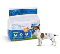 Nobleza Couches Chien Couches Femelles de Formation de Chiot Femelle jetables Super Absorbant Wraps pour Animaux de Compagnie 12 pcs 22*40 cm