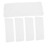 Couches Lavables en Coton Blanc à Trois Couches, Lot de 5 | Douceur pour Peau Délicate, Usage Maison ou Table à Change, Finition Blanche Simple, pour Garçon Fille