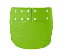 Couches Lavables pour Adultes, Couche Adulte Imperméables et Réutilisables et Réglables Pantalon Incontinence en Coton Respirant Couvre-Couche(Grass green,X-Large)