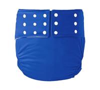Couches Lavables pour Adultes, Couche Adulte Imperméables et Réutilisables et Réglables Pantalon Incontinence en Coton Respirant Couvre-Couche(Blue,X-Large)