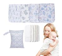 Couches lavables pour bébé - Système de couches absorbantes réglables, doublures multicouches douces et respirantes avec sac imperméable | Ensemble de couches réutilisables pour nourrissons, bébés