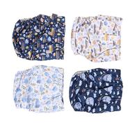 Couches Lavables pour Bébés, Couches Réutilisables Couvre-Couches en Tissu pour Nouveau-né 4 Pièces Couches Lavables pour Nouveau-nés Couches Lavables pour Bébés Filles Garçons