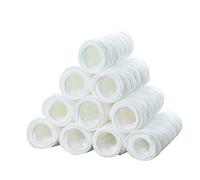 Couches Lavables pour Bébés en Coton 3 Plis, Lot de 10, Blanches | Bords Finition Anti-effilochage, Réutilisables et Lavables, Garde la Literie Sèche, pour Nourrissons et Tout-petits
