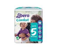Couches Libero Comfort Pour Enfants (10-14kg) Taille 5 Paquet De 24 Couches
