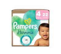 Couches Pampers Harmonie Taille 4 (9 à 14 kg) - Pack de 22 - S4