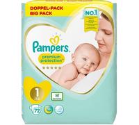Couches PAMPERS Premium Protection - Taille 1 (2-5 kg) - 72 couches