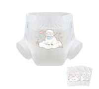 Couches pour adultes CutiePlusU, 3 unités, surface sèche et absorption maximale nocturne, jetables - Candy Sheep Blanc (XL 110-158CM)