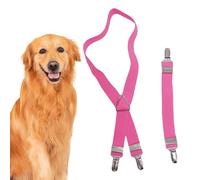 Couches pour chien - Bretelles féminines - Ceinture fixe réglable - 2 pièces - Bande ventrale - Outil de fixation pour chat et chien - Short pour animaux de compagnie