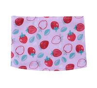 Couches pour chiens de petite race - Taille réglable - Pantalon physiologique pour animal domestique - Bande ventrale - Respirante - Absorption rapide - Motif fraise de dessin animé - L