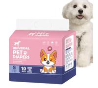Couches pour chiens femelles,Couches pour chiens mâles | 10 couches super absorbantes - Couches respirantes, ajustement confortable et sécurisé, outil de soins pour animaux de compagnie pour chiens mâ