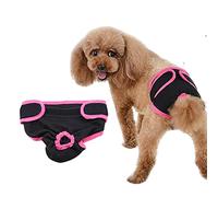 Couches pour chiens, pantalons de protection lavables pour chiennes Culottes réglables pour incontinence urinaire Chiots non entraînés chienne de chaleur chienne femelle Pantalon(L-#2)
