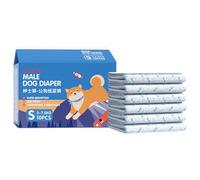 Couches pour Chiots - 10 Pièces Bandes Super Absorbantes pour Chien,Protection Élastique pour Animaux À Mobilité Réduite Voyage Prévention D'Accidents À L'Intérieur