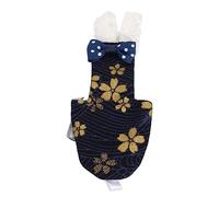 Couches pour Oiseaux de Compagnie, Couche Réglable pour Perroquets à Motif de Fleurs Dorées pour Perruches pour Calopsittes pour Aras (25,5 cm Fleur dorée tibétaine)