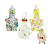 Couches pour Oiseaux - Réutilisable et Lavable,3 Pièces Protection Anti-Urine pour Perruche Calopsitte | pour Perruches Gris du Gabon Cacatoès Conures Canaris Mainates Aras