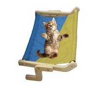 Couchette à chat pour fenêtre - étagère en bois confortable pour animaux domestiques, support pour chats de seuil et meubles de table de chevet, pour petite taille moyenne grande