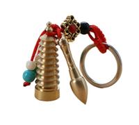 Couchette de gourde, porte-clés de gourde en laiton | Les anciens cinq empereurs Coin Gourd Keyrings | Pendre de voiture chinois Charm Ornement pour la, Succès de la richesse, Tour et