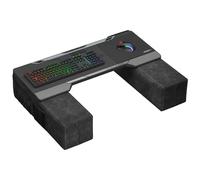 Couchmaster CYCON³ Black HORIZONLIGHT Bar, Table d'ordinateur Portable de Jeu Ergonomique pour canapé, Sofa et lit, avec hub USB pour PC, PS4/5, Xbox One/Series X et Ordinateurs Portables