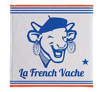 Coucke Carré éponge LA French Vache, 50 x 50 cm, Blanc