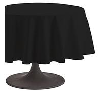 Coucke Nappe Ronde Uni Caviar Coton 180 cm