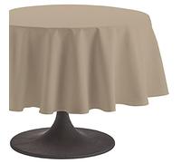 Coucke Nappe Ronde Uni Sable Coton 235 cm