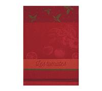 Coucke Serviette French Coton Jacquard Tomates du Potager 50,8 x 76,2 cm Rouge