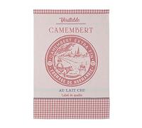 Coucke Serviette French Cotton Jacquard Camembert Fromage, 50,8 x 76,2 cm, Rouge, 100% Coton