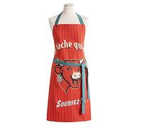 Coucke Tablier Vache qui rit Rétro, Coton, Rouge, 85x76 cm