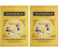 Coucke Torchon en Coton, Banania, (Petit déjeuner Familial) (Lot de 2)