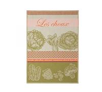 Coucke Torchon en Jacquard de Coton, Les Légumes, (Choux), 50 x 75 cm